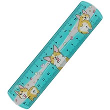 Линейка 15 см, гибкая «Corgi's life»