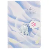 Блокнот с застежкой-лапкой "Белый медведь. Stars Arctic", 256 страниц, 13 х 19 см