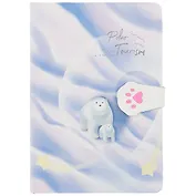 Блокнот с застежкой-лапкой "Белый медведь. Stars Arctic", 256 страниц, 13 х 19 см