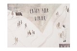 Открытка одинарная «Enjoy your winter»