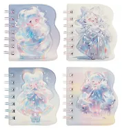Записная книжка А6- 80 листов в линейку, "Фея" дутая фигурная ПВХ-обложка, на спирали, в ассортименте
