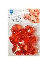 Набор бусин Кристальная игра Яблоки большие красные (CRP154) (упаковка)