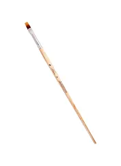 Кисть серия Хобби плоская из синтетики разной длины, №8