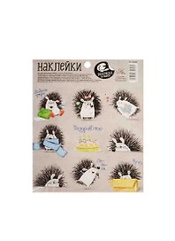 Наклейки декоративные Раскраска на обороте Ежики (1364092) (11х15 см) (АртУзор)