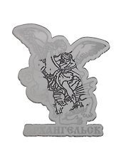 Магнит Архангельск Зеркальный серебро вид 1 (7,5 х 7,5 см.) (акрил)