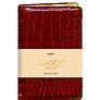 Книга для записей А5 80л "BUSINESS PREMIUM. Grand croco (бордо)" иск.кожа, поролон, тв.переплет, мет.уголки, золот.срез, 2 ляссе, инд.уп.