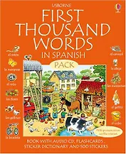 First Thousand Words in Spanish (Book with CD+ sticker dictionary + flashcards +stickers),