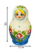 Матрешка 7 предм. "Узор", арт. С-8 (302) - 2