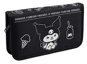 Пенал 1 отделение "Kuromi. Черная серия" 19*11 см, полиэстер