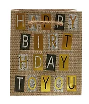 Пакет А6 14*11,5*6 "Сraft bithday" нейтр., бум.мат.ламинат