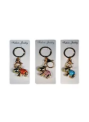 Брелок со стразами Ослик (19-3) металл