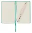Записная книжка А6- 96л кл. "JOY BOOK. Ментоловый" 7БЦ, иск.кожа, тонир.форзац, тонир.блок, скругл.углы, сшит.блок, ляссе, резинка, карман на задн.форзаце - 2