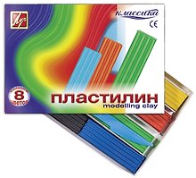 Пластилин «Классика», 8 цветов, 160 г, Луч