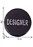 Значок круглый Designer (черный) (металл) (38см) (ЗН2021-001) - 1