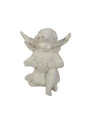 Фигурка декоративная Ангел с сердечком (6х6х7) (36677)