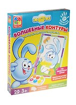 Набор д/детского творчества Волшебные контуры Смешарики (VT4402-23) (4 илл., унив. карт. подст., двустор. скотч) (3+) (коробка)
