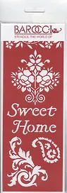 Трафарет универсальный Sweet home (ТУ-16) (8,5х23)