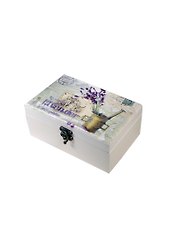 Шкатулка дерево Лаванда (16х9,5х6,3 см) (639113)