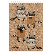 Скетчбук «Деловые еноты», 40 листов, А5