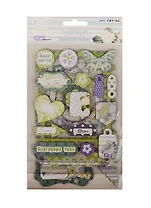 Чипборд (стикер) Мелодия весны (CHV-05) (34эл. на 3л.) (Рукоделие) (упаковка)