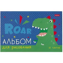 Альбом для рисования «Ррррычалки» Hatber А5, 12 листов, скрепка, в ассортименте