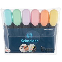 Текстовыделители Schneider, Job Pastel, 6 цветов 1-5 мм