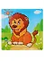 Деревянная пазл-рамка Рыжий кот Лев 9 элементов 15х15см (G211) - 0