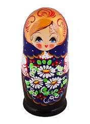 Матрешка 7 в 1 (Цветы, Эскиз 05, Ромашки) (М07220305)