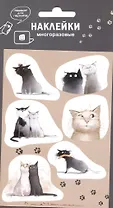 Наклейки Любимые коты для гаджетов (9х13см) (винил) (упаковка) (подвес)