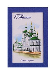 Магнит акварельная серия Тюмень (Спасская церковь), 5,5 х 8 см   3685645