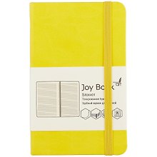 Записная книжка «Лимонный» А6, 96 листов в линейку, экокожа, Joy Book