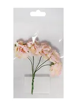 Гвоздики, набор 5шт, d=2,5см, желто-бордовые