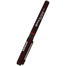 Ручка для черчения 0.1мм черная "Tikky Graphic" корп.бордовый, Rotring