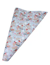 Бумага упаковочная 70*100см "Снегири. Frost" НГ, инд.уп.