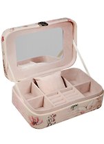 Шкатулка для драгоценностей с зеркалом (23х15х7) кожзам (6711004)