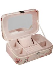 Шкатулка для драгоценностей с зеркалом (23х15х7) кожзам (6711004)