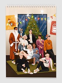 Блокнот А5 50л кл. "Happy New Tear" спираль