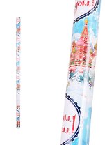 Бумага упаковочная 70*100см "Снежная Москва" мел., инд.уп.
