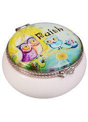 Сувенир, Таблетница Совушки 5*3см