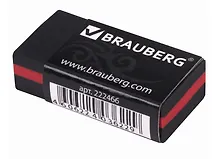Ластик «BlackJack», Brauberg, прямоугольный, черный