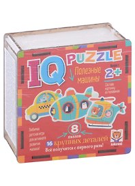 IQ Пазл деревянный "Полезные машины"