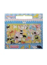 Наклейки с бантиком Коты и собаки с открыткой (BON-1008) (11097701) (3+)