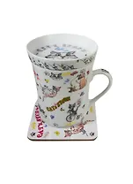 Набор История Кошек (M0857-GB Cats) (кружка 300мл., крышка-блюдце, подставка) GiftLand