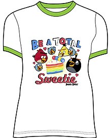 Angry Birds Футболка для девочек BEATOTAL (7-8 лет, Белый) (TSG86-WHT-AB)