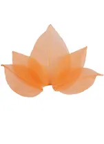 Листья скелетированные в ОРР с подвесом, 5 шт, 7 см, оранжевые