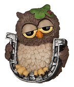 Фигурка Сова с подковой 9см  (537-243) - 0