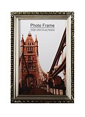 Фоторамка серая с принтом, 10x15 см, рама пластик - 1