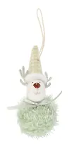 Новогоднее подвесное украшение Олень-помпончик (текстиль) (8см) (12-06277-NY-24)