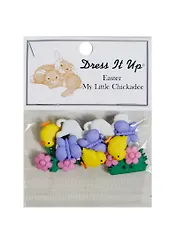 Набор пуговиц Assorted Easter Buttons-My Little Chickadee (1301) (упаковка)