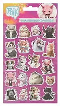 Наклейки объемные "Котики 1"